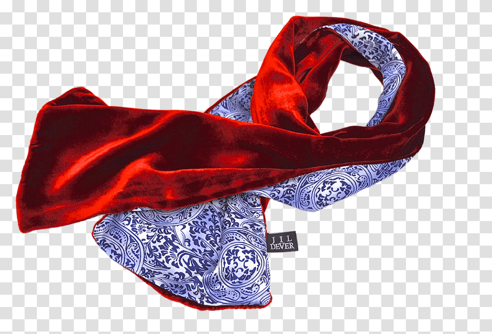 Red Scarf Silk, Apparel, Velvet, Pattern Transparent Png