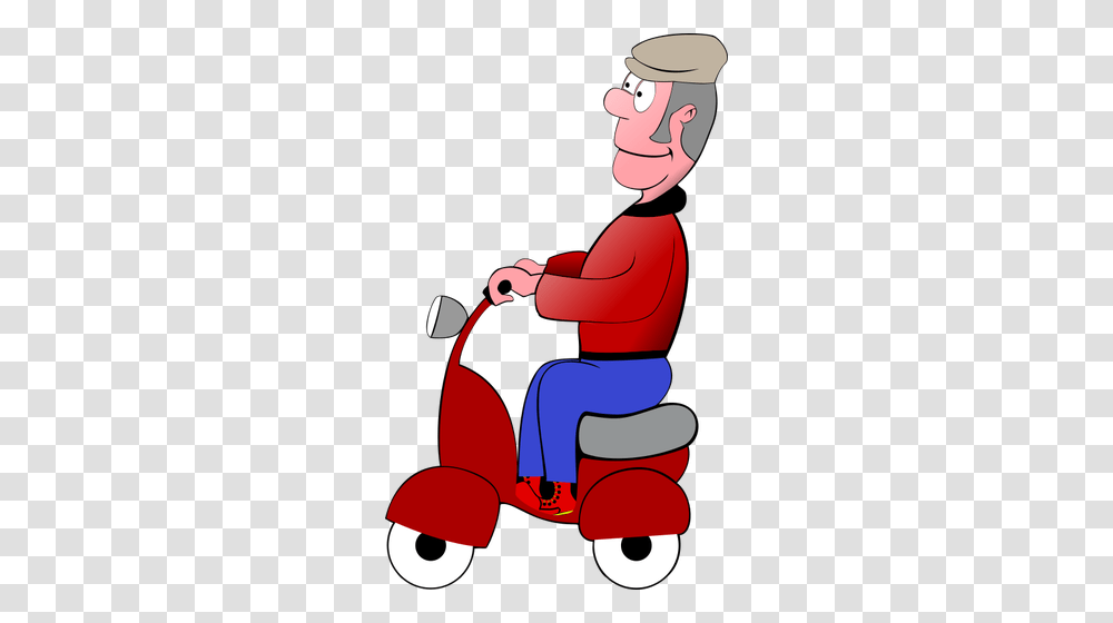 Red Scooter, Vehicle, Transportation, Sitting, Video Gaming Transparent Png