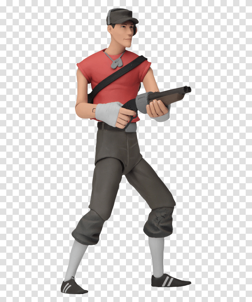 Red Scout Series 4 7 Scale Action Figure Team Fortress 2 Figures, Person, Human, Costume, Arm Transparent Png