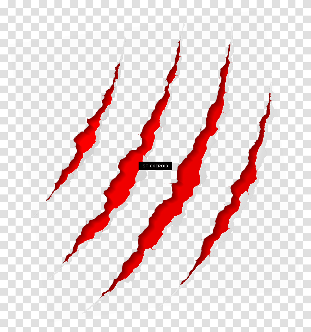 Red Scratches Scar, Hook, Claw Transparent Png