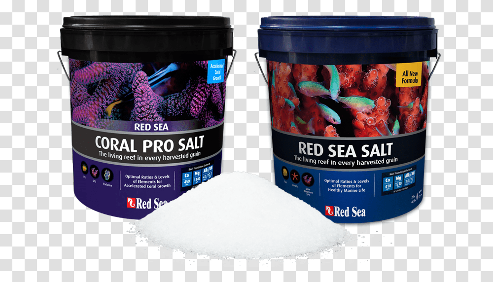 Red Sea Reef Salt, Food, Powder, Bucket, Flour Transparent Png