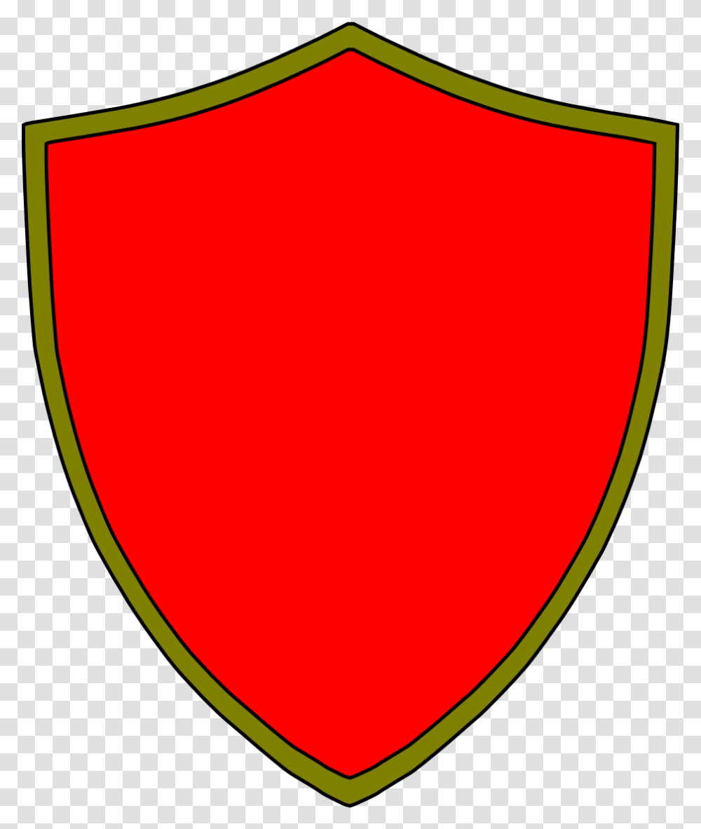 Red Shield With Red Background, Armor Transparent Png