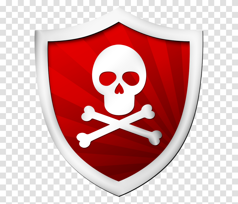 Red Shield With The Image Of A Skull Teschio Caccia Al Tesoro, Armor Transparent Png