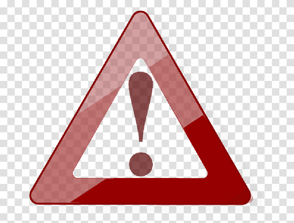 Red Sign Cartoon Signs Danger Triangle Attention Attention Danger Transparent Png