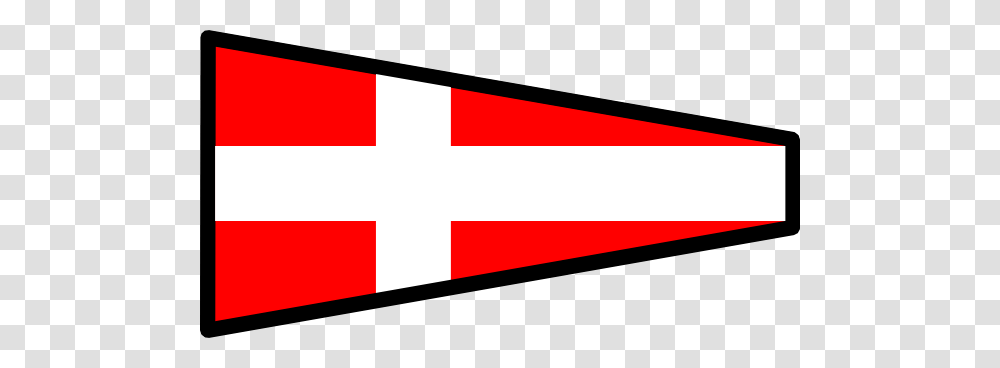 Red Signal Flag With White Cross Clip Arts Download, Arrow, American Flag, Oars Transparent Png