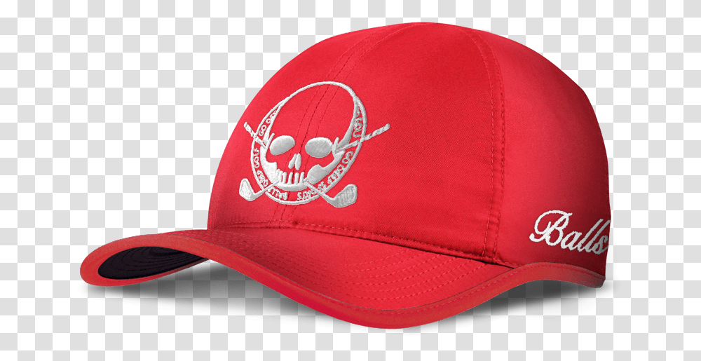 Red Skull Baseball Cap, Apparel, Hat, Swimwear Transparent Png
