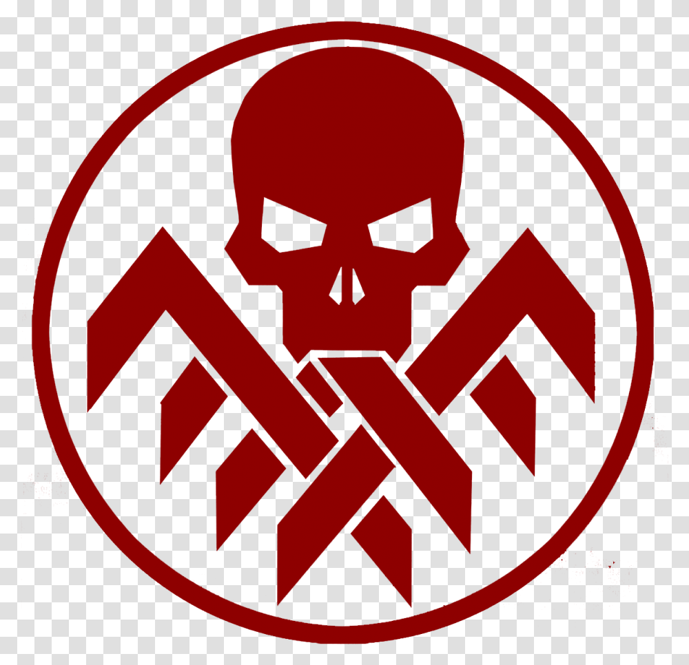 Red Skull Captain America Hydra Logo Marvel Cinematic Red Skull Logo Marvel, Label, Trademark Transparent Png