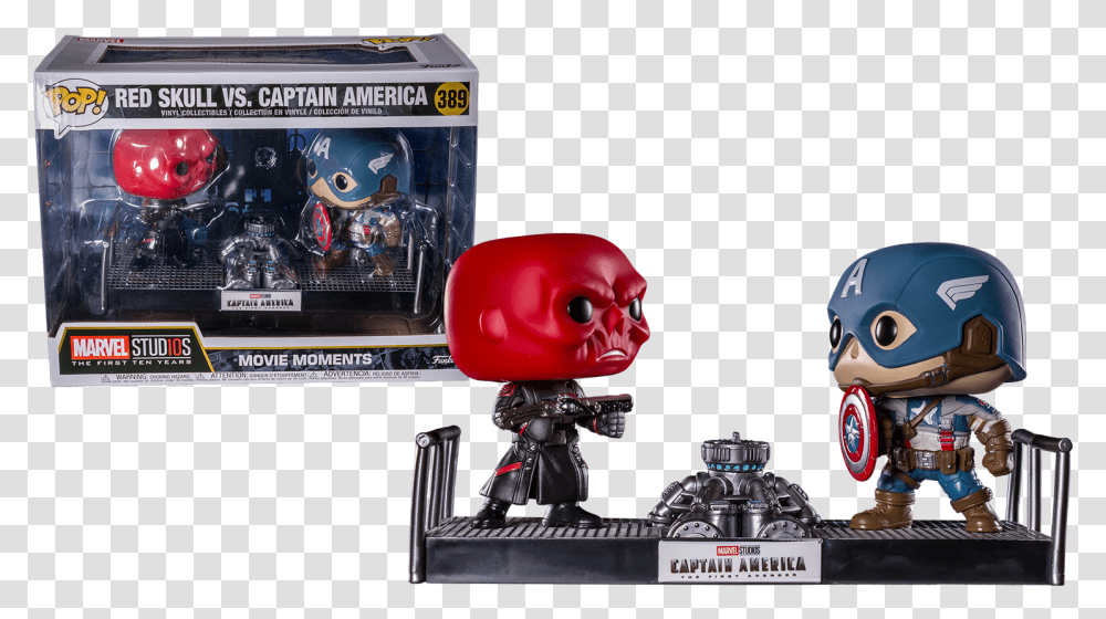 Red Skull Pop Funko, Helmet, Apparel, Robot Transparent Png