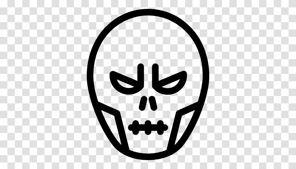 Red Skull, Stencil, Logo, Trademark Transparent Png