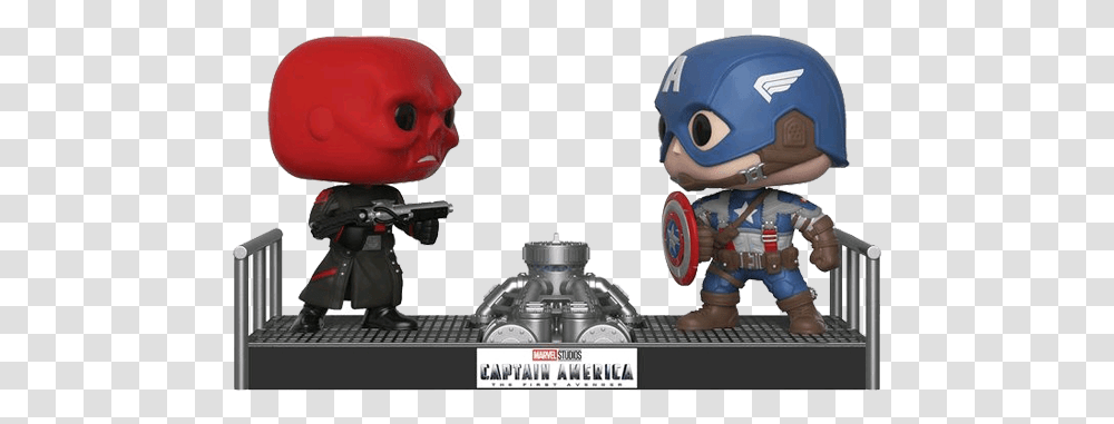 Red Skull Vs Captain America Funko Pop, Helmet, Apparel, Robot Transparent Png