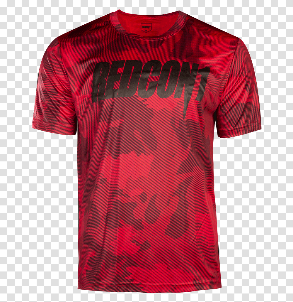 Red Smoke Camo Performance Shirt Active Shirt, Clothing, Apparel, T-Shirt, Sleeve Transparent Png