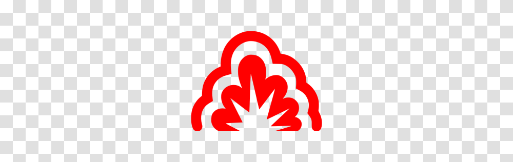 Red Smoke Explosion Icon, Logo, Trademark Transparent Png