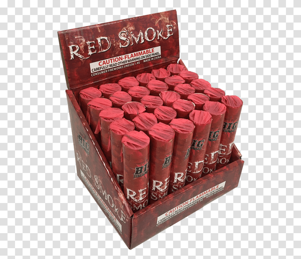 Red Smoke Red Smoke Bomb China, Box, Weapon, Weaponry, Dynamite Transparent Png