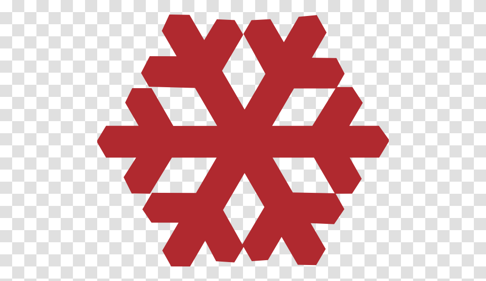 Red Snowflake Clip Art, Cross, Leaf, Plant Transparent Png