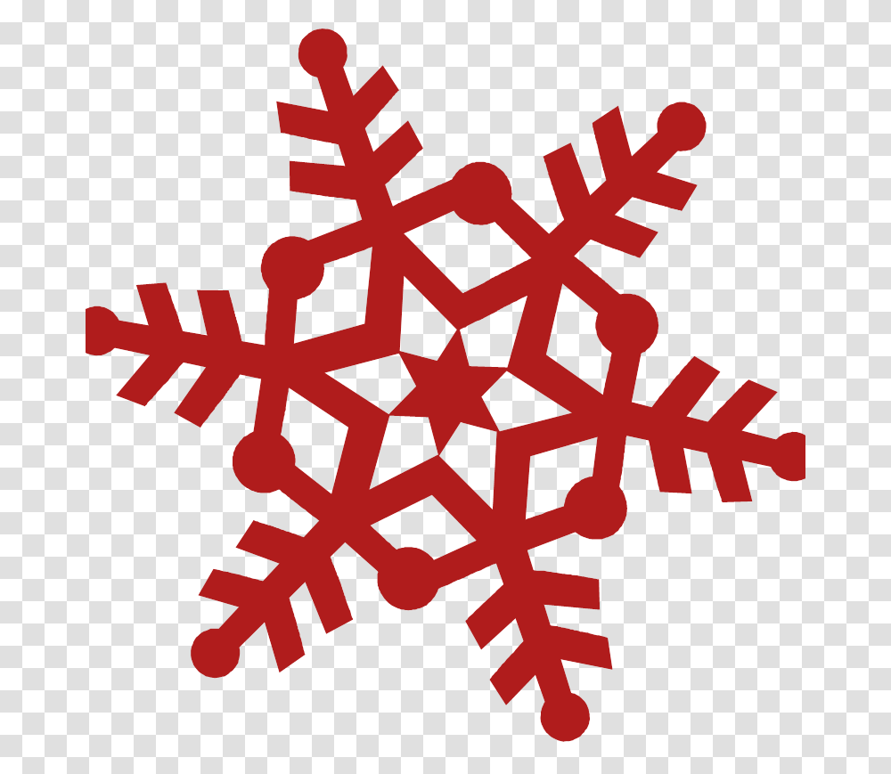 Red Snowflake Cliparts Transparent Png