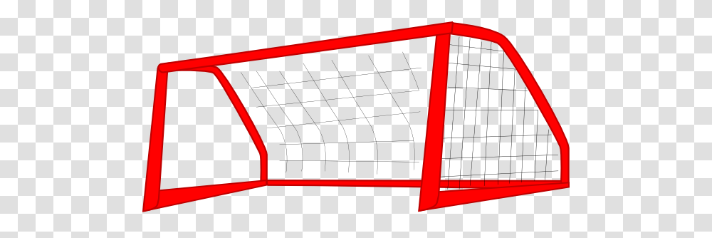 Red Soccer Goal Net Clip Art, Plot, Plan, Diagram Transparent Png