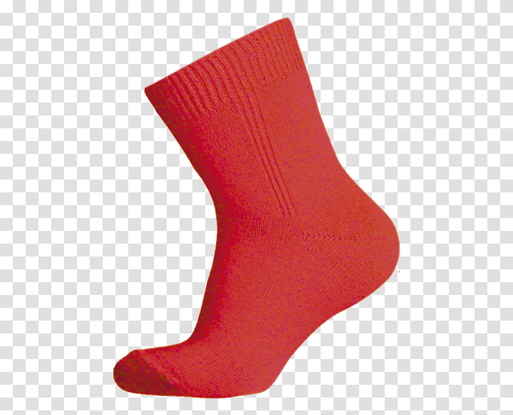 Red Sock Sock, Apparel, Shoe, Footwear Transparent Png