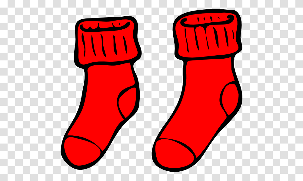 Red Socks Clip Art At Clker Clip Art Red Socks, Apparel, Stocking, Christmas Stocking Transparent Png