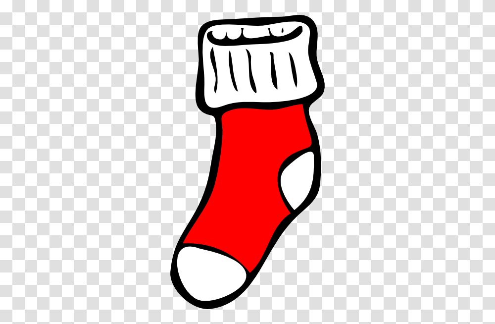 Red Socks Clipart, Stocking, Gift, Christmas Stocking Transparent Png