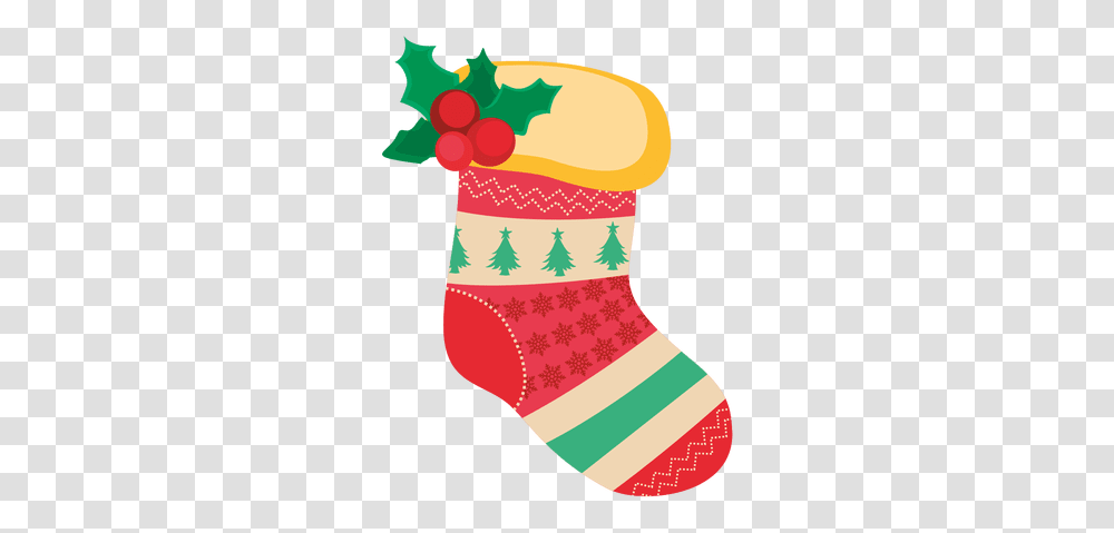 Red Socks Mistletoe Meia De Natal, Stocking, Christmas Stocking, Gift Transparent Png
