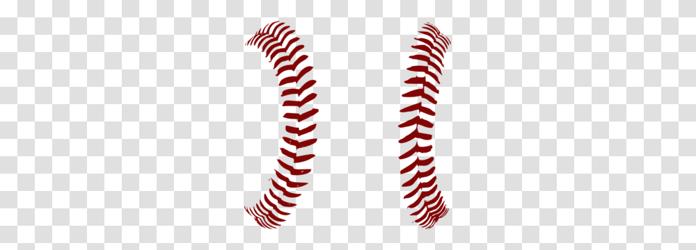 Red Softball Laces Only Clip Art Baseball Baseball, Rug, Animal, Worm, Invertebrate Transparent Png