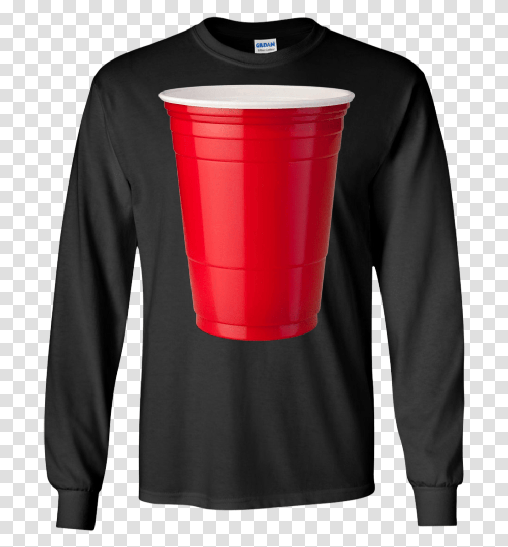 Red Solo Cup Clipart Shirt, Long Sleeve, Apparel, Coffee Cup Transparent Png