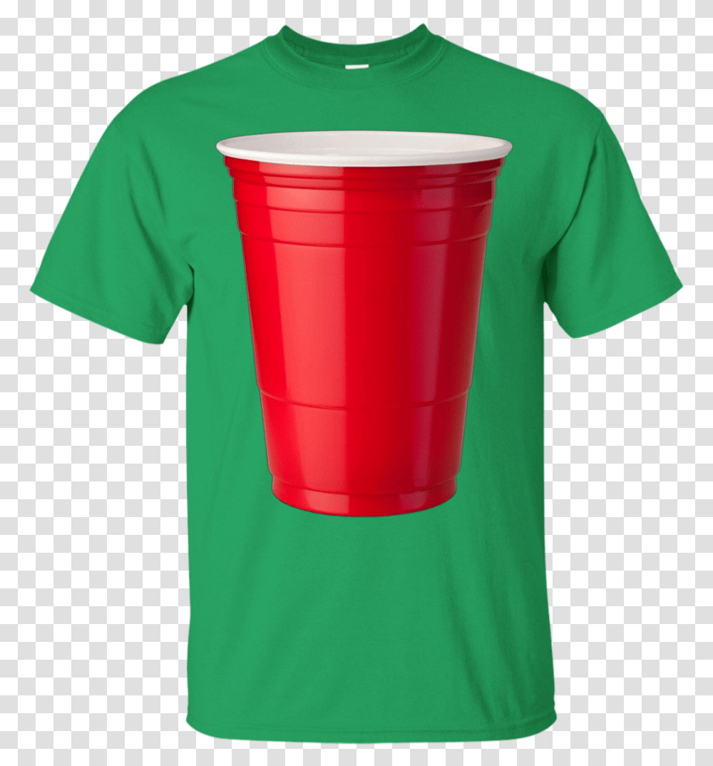 Red Solo Cup Party Beer Drinking By Zany Brainy Apparel T Shirt, T-Shirt, Person, Human Transparent Png