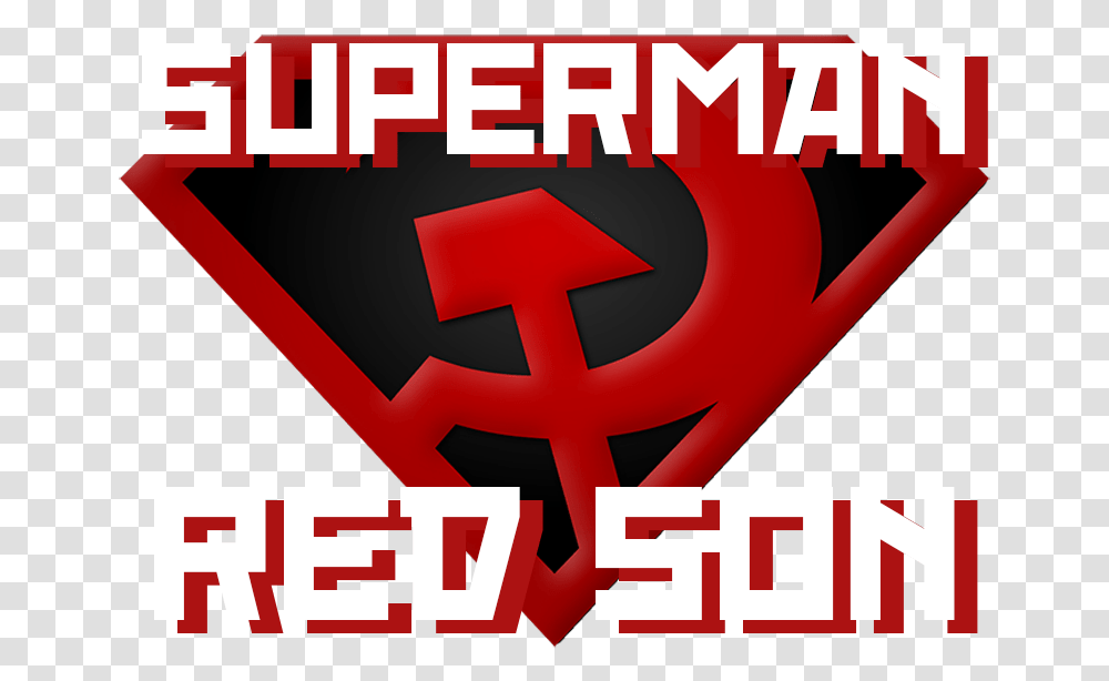 Red Son Superman Red Son Logo, Symbol, Weapon, Text, Advertisement Transparent Png