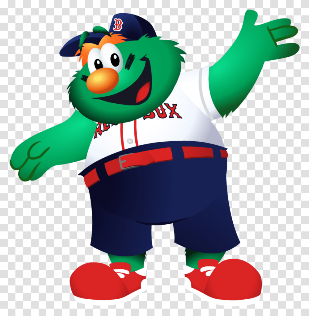Red Sox Wally Cartoon, Mascot, Person, Human, Toy Transparent Png