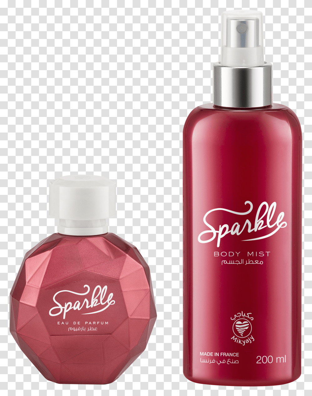 Red Sparkles, Bottle, Perfume, Cosmetics, Aftershave Transparent Png