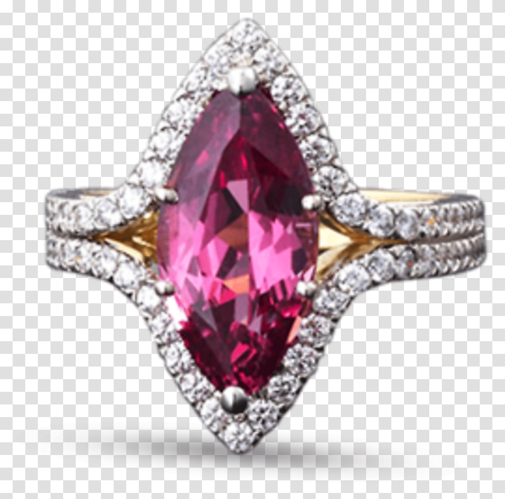 Red Spinel And Diamond Ring Diamond, Gemstone, Jewelry, Accessories, Accessory Transparent Png