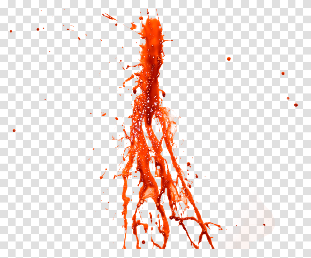 Red Splatter, Bonfire, Modern Art Transparent Png