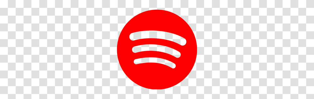 Red Spotify Icon, Logo, Trademark Transparent Png
