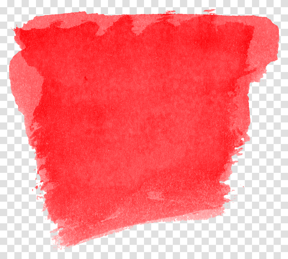 Red Square Watercolor Red Paint, Cushion, Rug, Pillow, Canvas Transparent Png