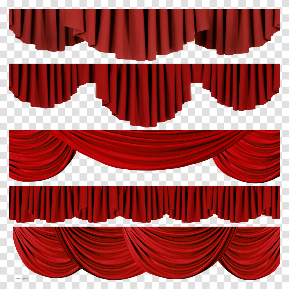Red Stage Curtains Transparent Png