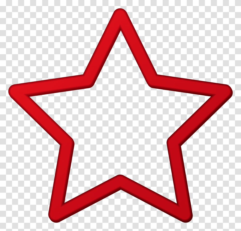 Red Star Border Frame Clip, Mailbox, Letterbox, Star Symbol Transparent Png