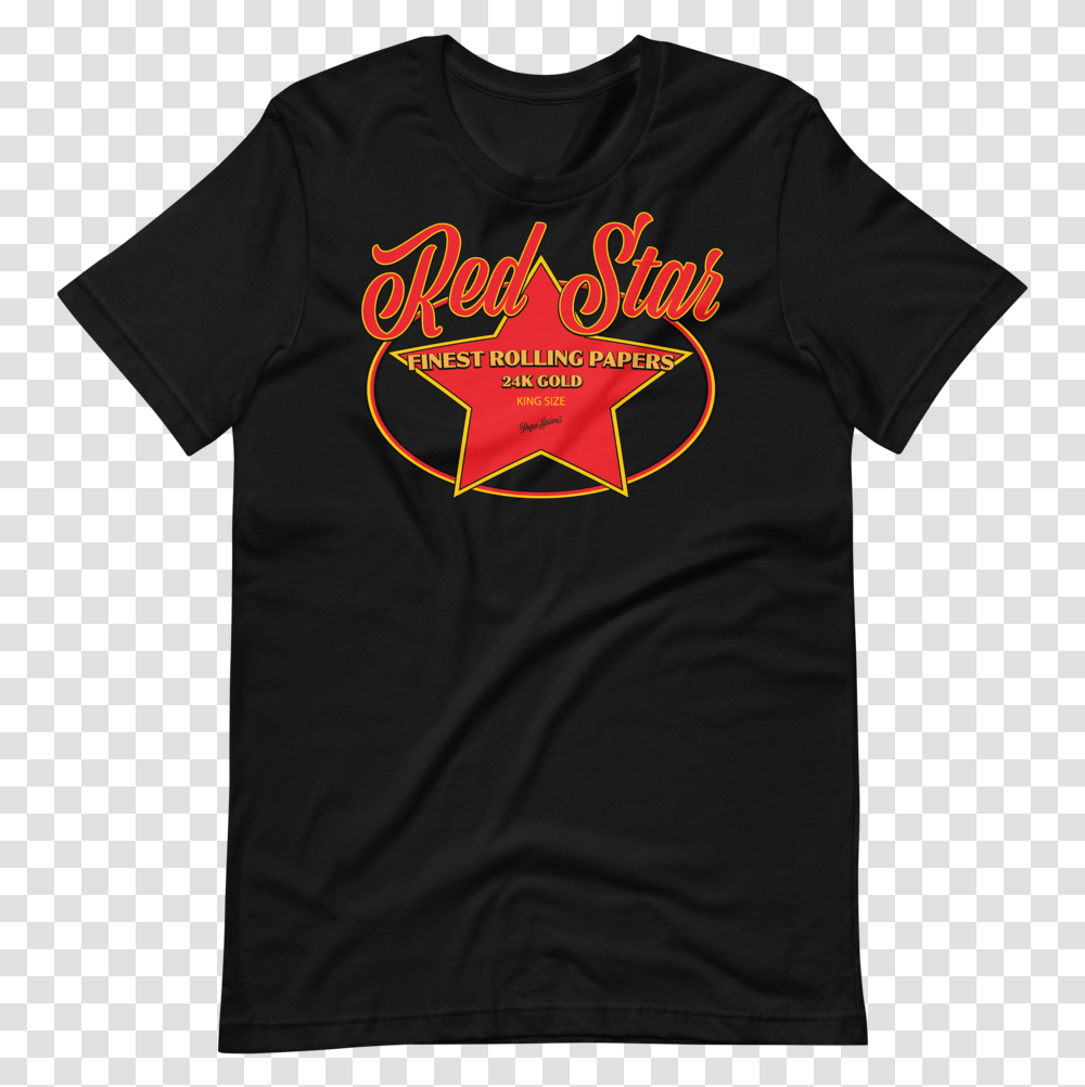 Red Star Gold T Shirt, Clothing, Apparel, T-Shirt, Person Transparent Png