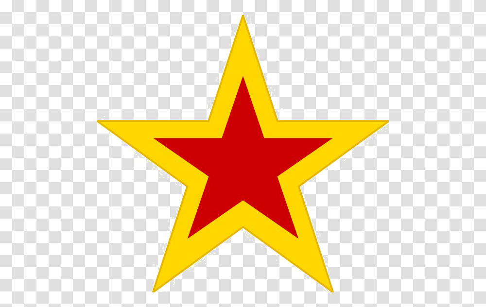 Red Star High Red Star On Yellow, Cross, Symbol, Star Symbol Transparent Png