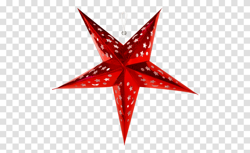 Red Star Paper Lanterns Lanterns And More Clipart Star Lantern, Cross, Symbol Transparent Png
