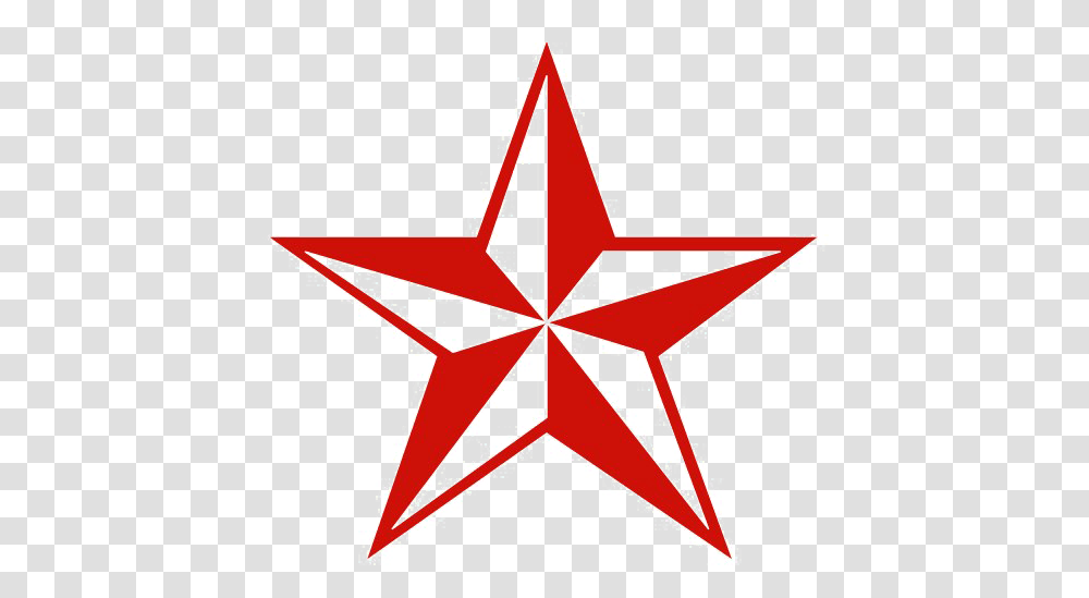 Red Star Photo De La Salle Philippines Logo, Construction Crane, Star Symbol Transparent Png