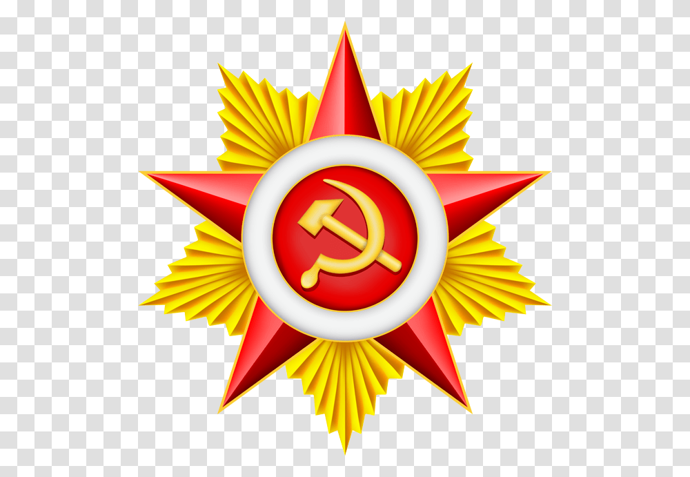 Red Star Soviet, Star Symbol, Flag, Gold Transparent Png