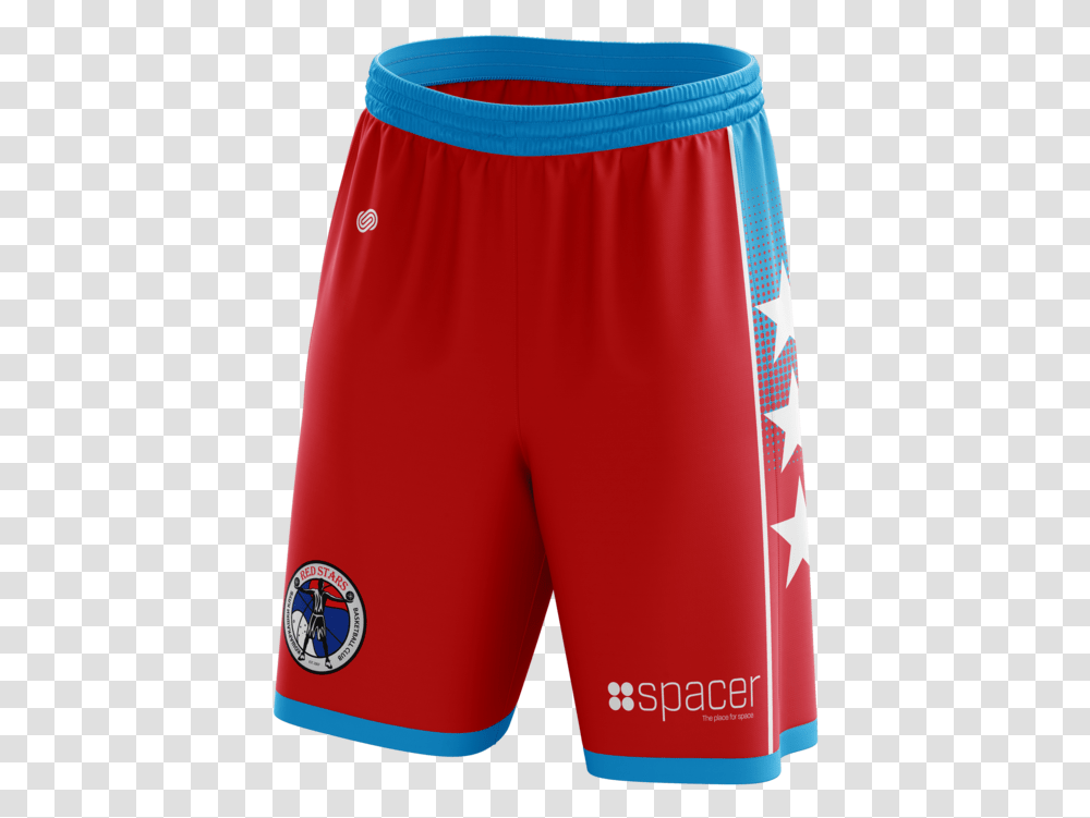 Red Stars Basketball Shorts Board Short, Apparel, Underwear Transparent Png