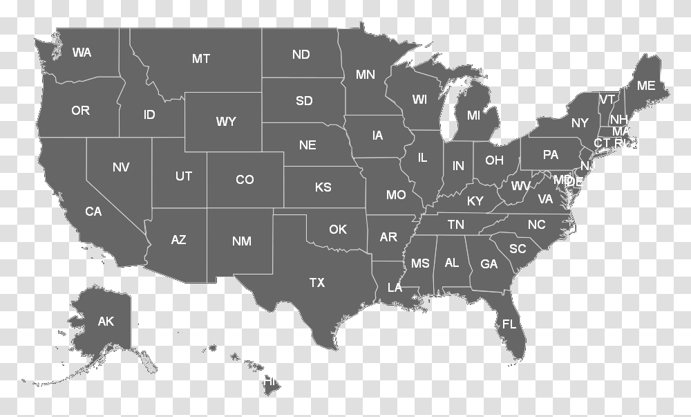 Red States Vs Blue States 2017, Map, Diagram, Plot, Atlas Transparent Png