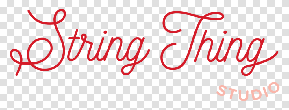 Red String String Thing Studio, Alphabet, Handwriting, Calligraphy Transparent Png