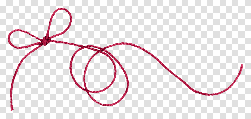 Red String Yarn String, Knot, Whip Transparent Png