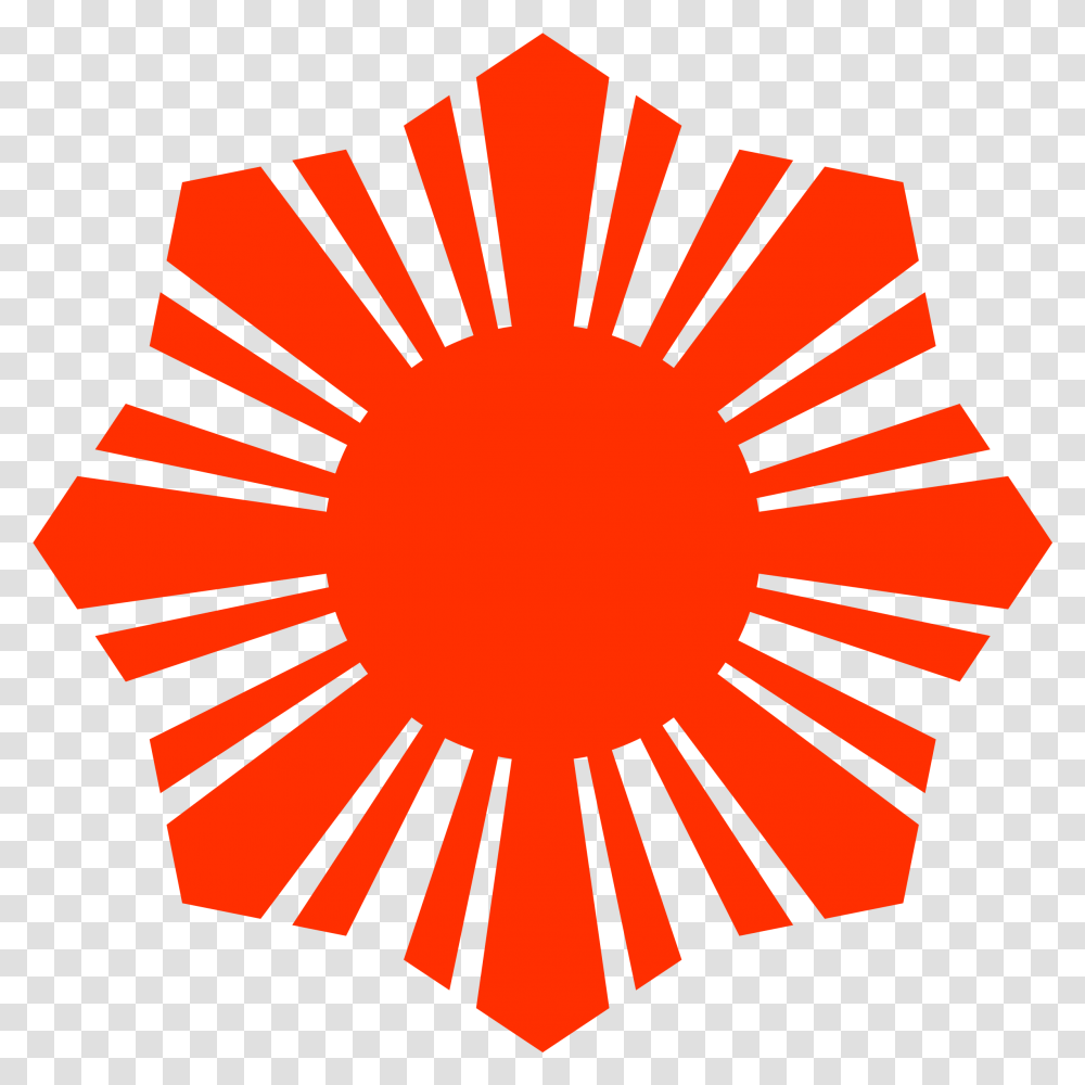 Red Sun Picture Stars Of The Philippine Flag, Nature, Outdoors, Symbol, Sky Transparent Png