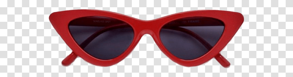 Red Sunglasses Cat Eye, Accessories, Accessory, Goggles Transparent Png