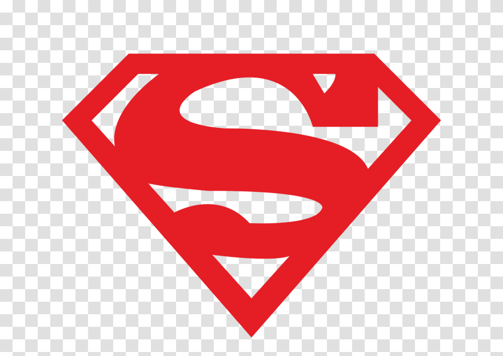 Red Superman Sign, Logo, Trademark, Label Transparent Png