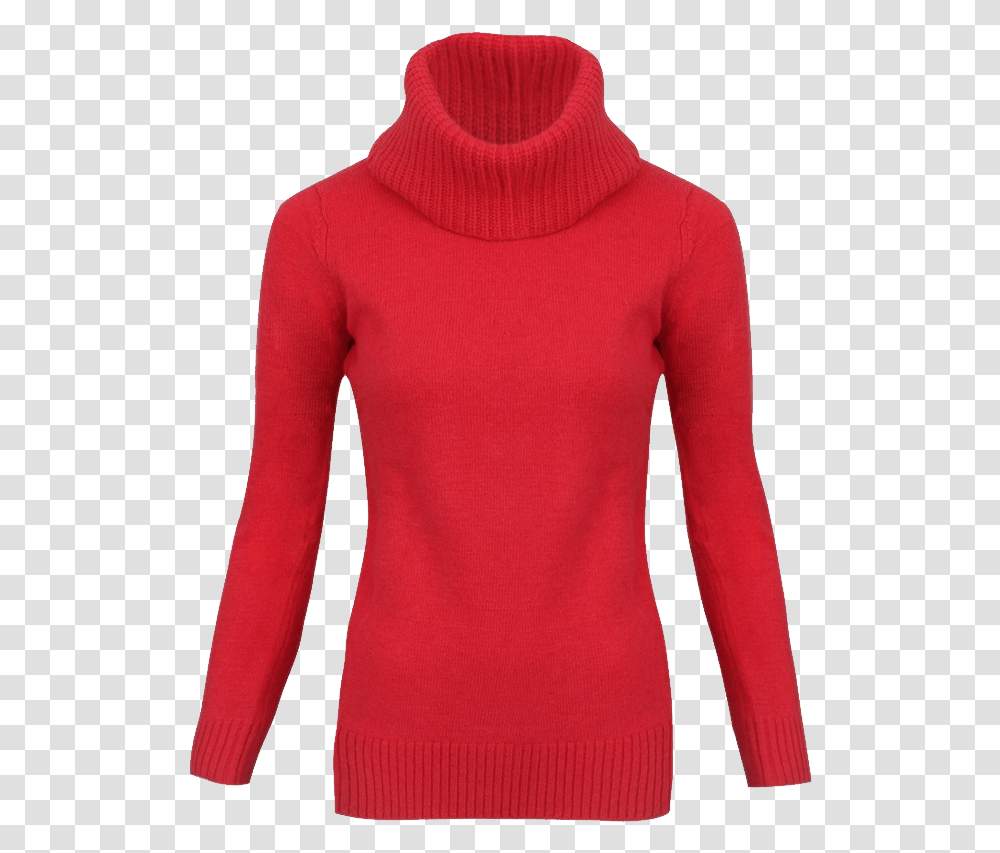Red Sweater, Apparel, Long Sleeve, Sweatshirt Transparent Png