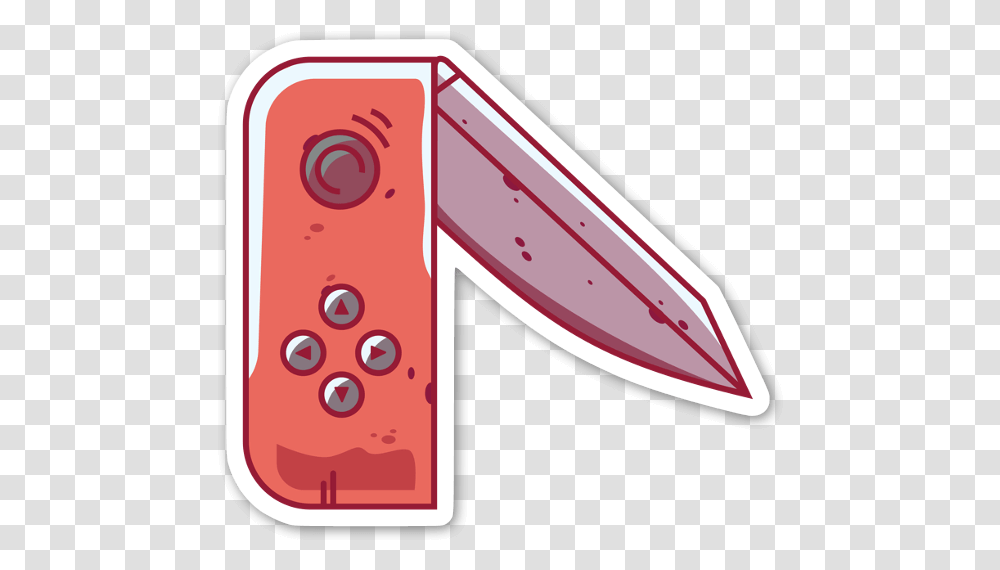 Red Switchblade Sticker Knife, Outdoors, Sea, Water, Nature Transparent Png